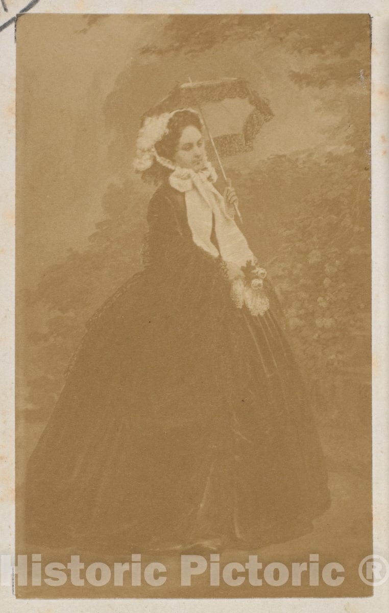 Photo Print : André-Adolphe-Eugène Disdéri - Le Deux Roses : Vintage Wall Art