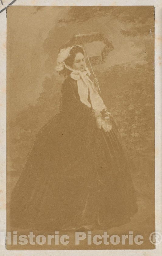 Photo Print : André-Adolphe-Eugène Disdéri - Le Deux Roses : Vintage Wall Art