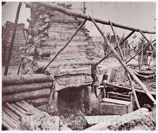 Photo Print : Andrew Joseph Russell - Abandoned Camp, Falmouth, Virginia : Vintage Wall Art