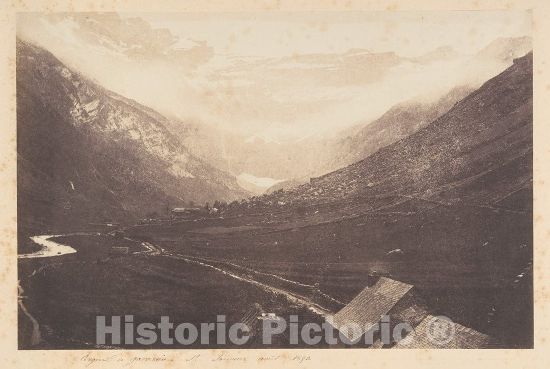 Photo Print : Joseph Vigier - Cirque de Gavarnie, St Sauveur : Vintage Wall Art