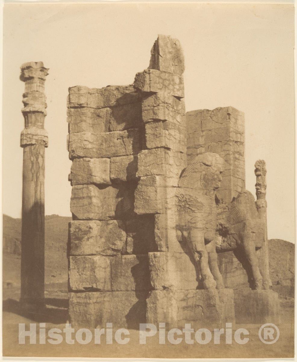 Photo Print : Luigi Pesce - (10) Gate of All Nations, Persepolis, Fars : Vintage Wall Art
