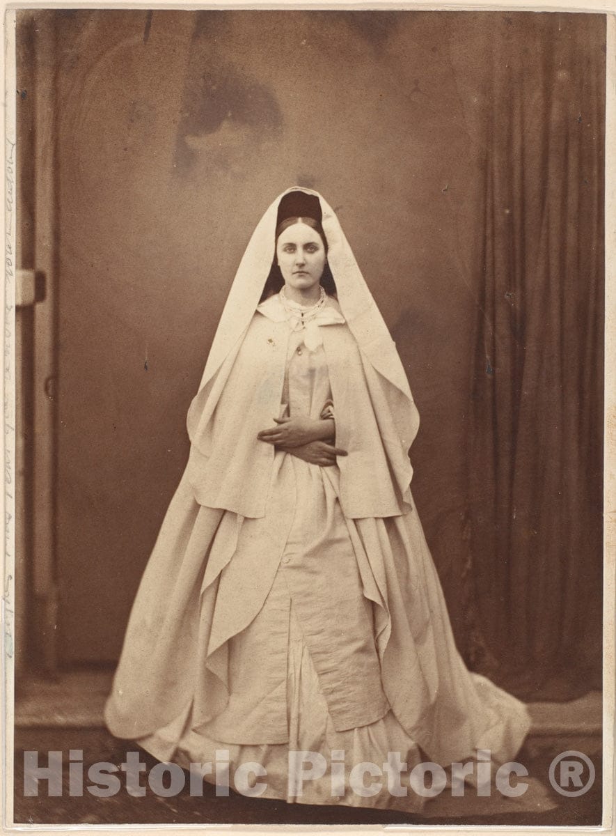 Photo Print : Pierre-Louis Pierson - The White Nun : Vintage Wall Art