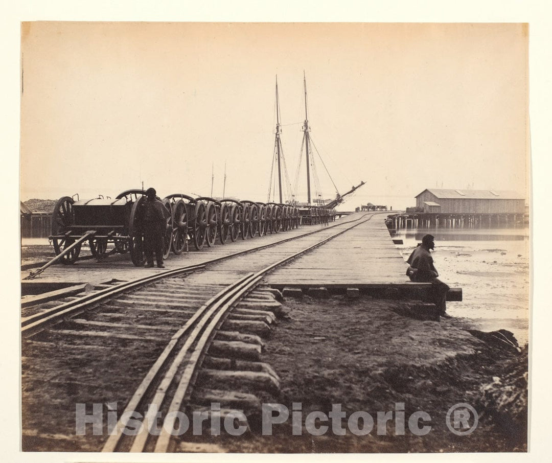Photo Print : Thomas C. Roche - Ordnance Wharf, City Point, Virginia v.1 : Vintage Wall Art