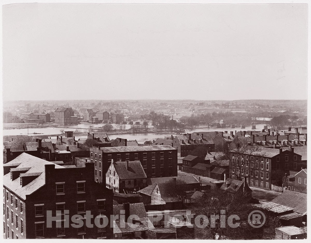 Photo Print : Alexander Gardner - Richmond, Virginia. Looking Toward Manchester : Vintage Wall Art