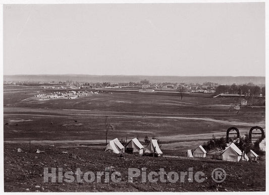 Photo Print : Formerly Mathew B. Brady - Camp of 44th New York Infantry 3 : Vintage Wall Art