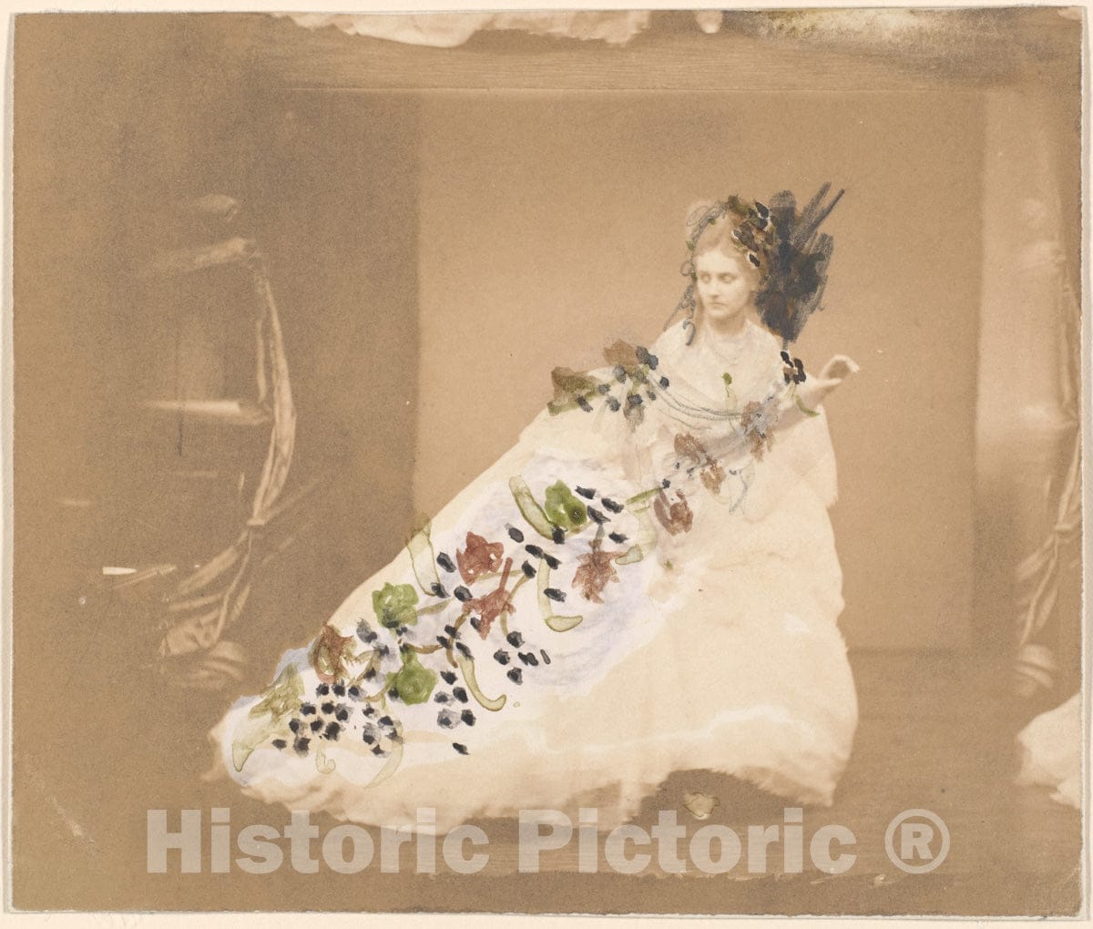 Photo Print : Pierre-Louis Pierson - La Frayeur 1 : Vintage Wall Art