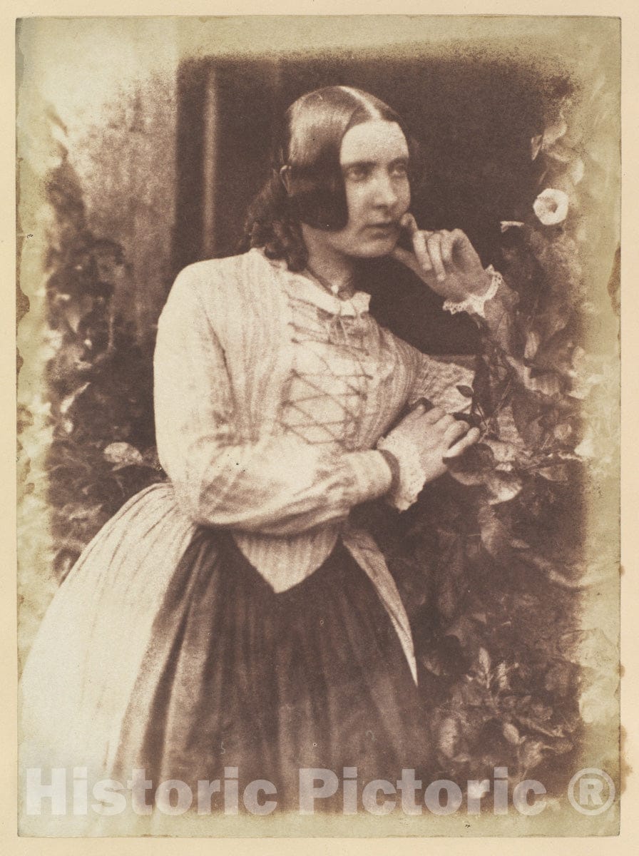 Photo Print : Hill and Adamson - Miss Patricia Morris : Vintage Wall Art