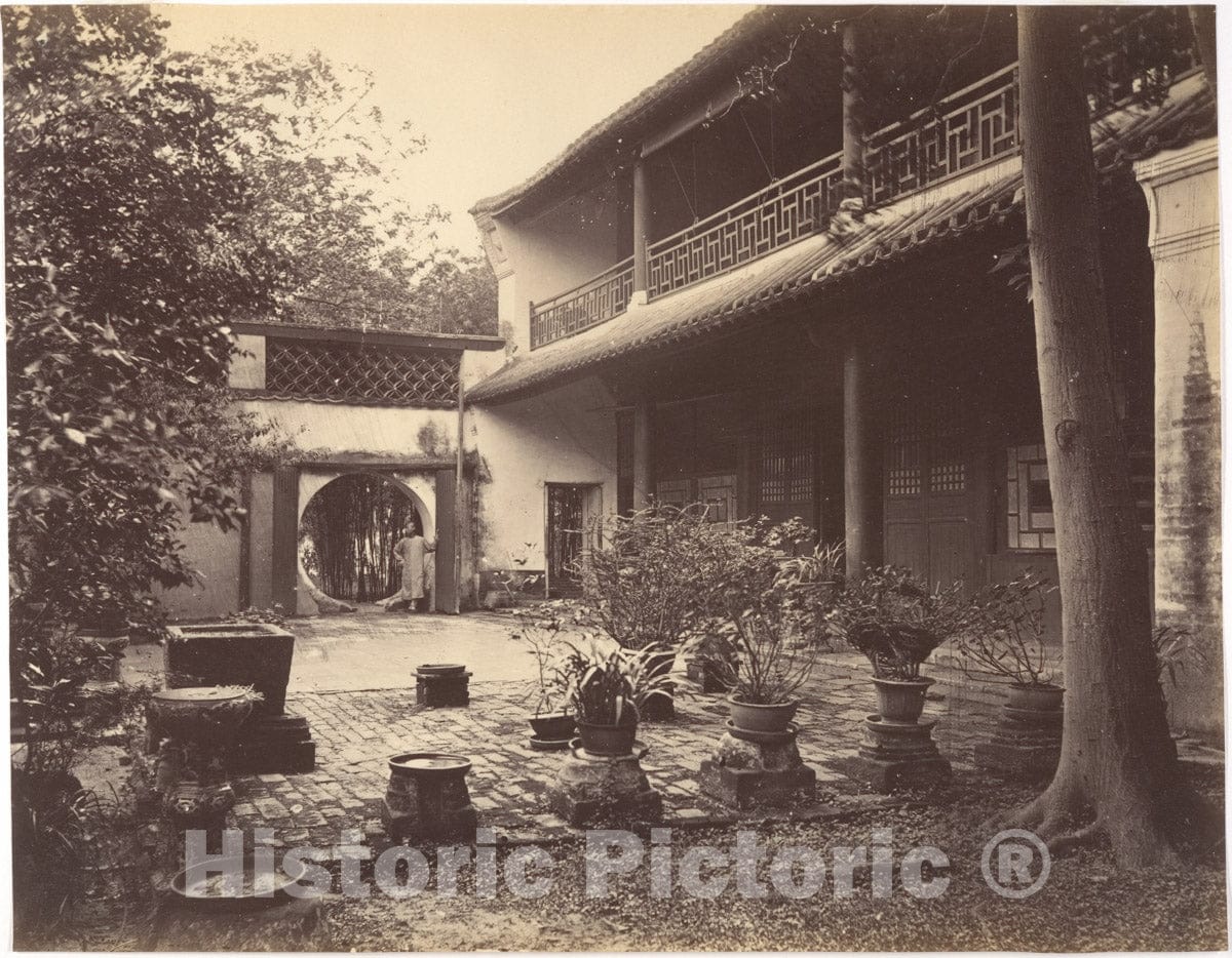 Photo Print : John Thomson - Mandarin Dwelling : Vintage Wall Art