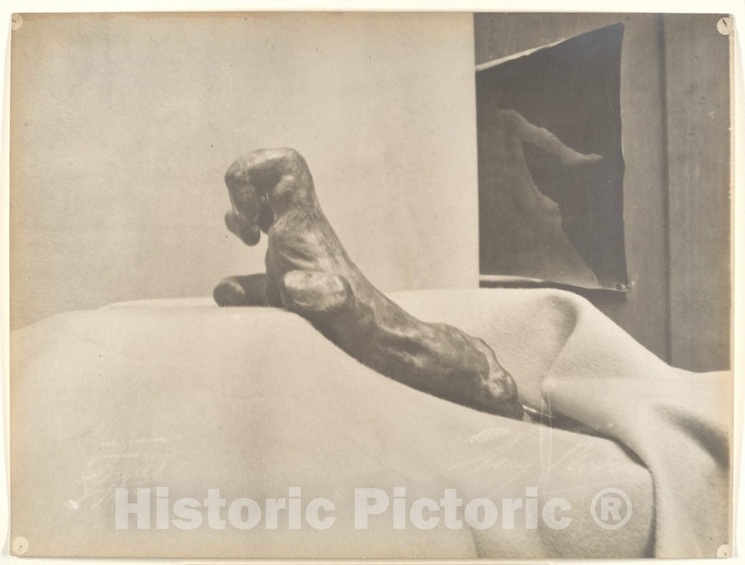 Photo Print : Eugène Druet - Auguste Rodin's The Clenched Hand : Vintage Wall Art