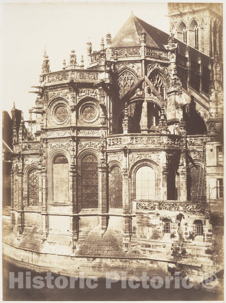 Photo Print : Edmond Bacot - Abside de Saint-Pierre, Caen : Vintage Wall Art