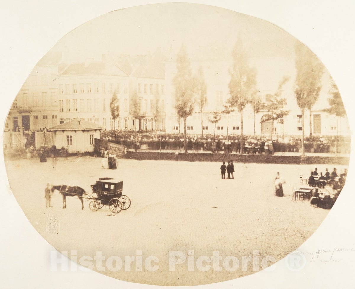 Photo Print : Louis-Pierre-Théophile Dubois de Nehaut - Vue de Droite du Balcon : Vintage Wall Art