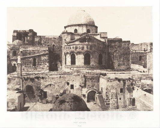 Photo Print : Auguste Salzmann - Jérusalem, Saint Sépulcre, abside : Vintage Wall Art