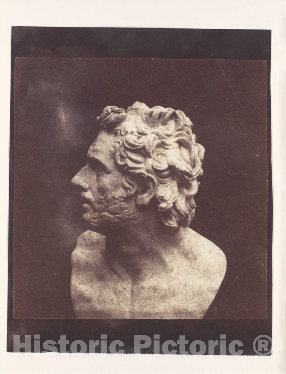 Photo Print : William Henry Fox Talbot - Bust of Patroclus : Vintage Wall Art