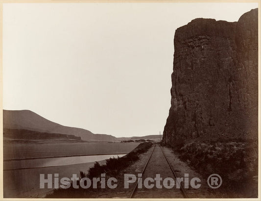 Photo Print : Carleton E. Watkins - Cape Horn Near Celilo : Vintage Wall Art