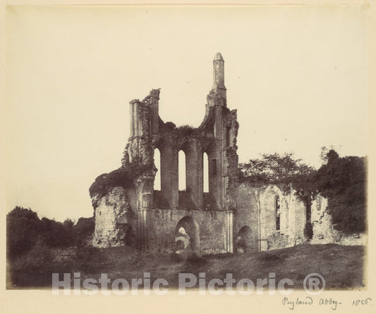 Photo Print : Alfred Capel Cure - Byland Abbey : Vintage Wall Art