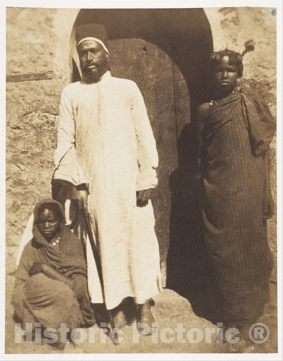 Photo Print : Ernest Benecke - Abu Nabut and Negro Slaves in Cairo : Vintage Wall Art