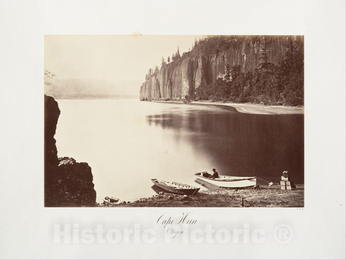 Photo Print : Carleton E. Watkins - Cape Horn, Oregon : Vintage Wall Art