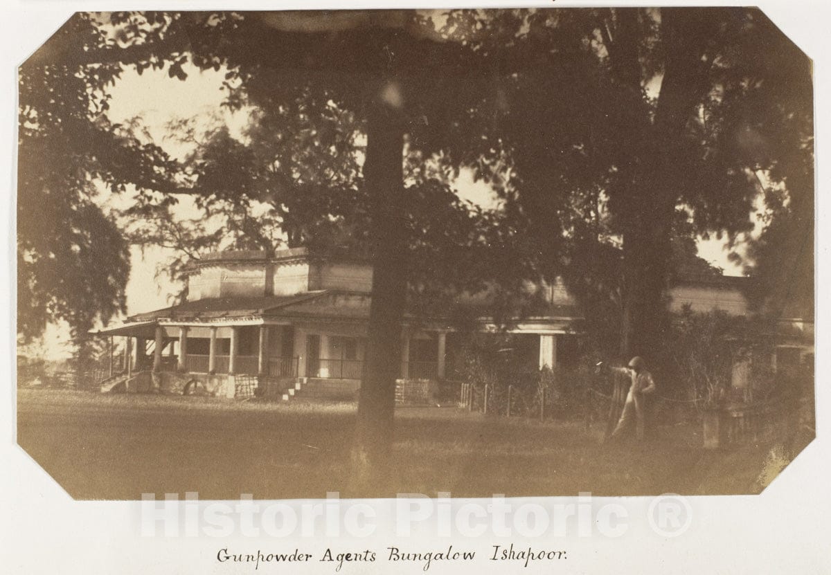 Photo Print : John Constantine Stanley - Gunpowder Agents Bungalow, Ishapoor : Vintage Wall Art