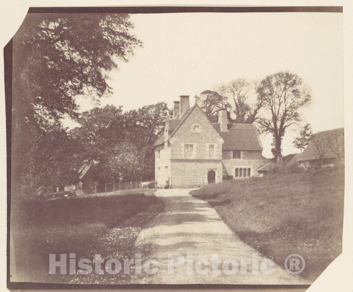 Photo Print : View of House from Driveway : Vintage Wall Art
