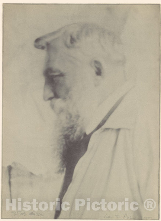 Photo Print : Gertrude Käsebier - Auguste Rodin : Vintage Wall Art