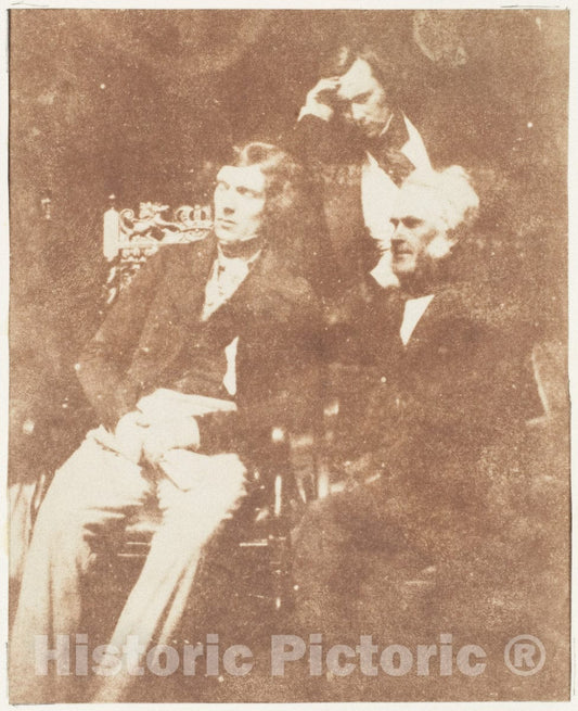 Photo Print : Hill and Adamson - James Gordon, Dr. Hanna, and Mr. Cowan : Vintage Wall Art