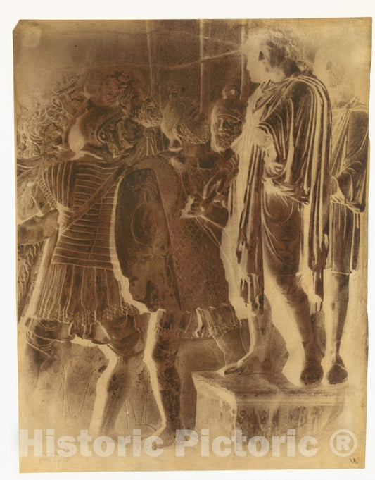 Photo Print : Frédéric Flachéron - Bas Relief from The Arch of Constantine, Rome : Vintage Wall Art