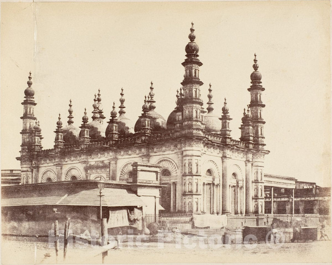 Photo Print : Captain R. B. Hill - Ghulam Muhammad Mosque, Calcutta : Vintage Wall Art