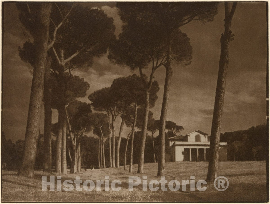 Photo Print : Heinrich Kühn - Römische Villa : Vintage Wall Art
