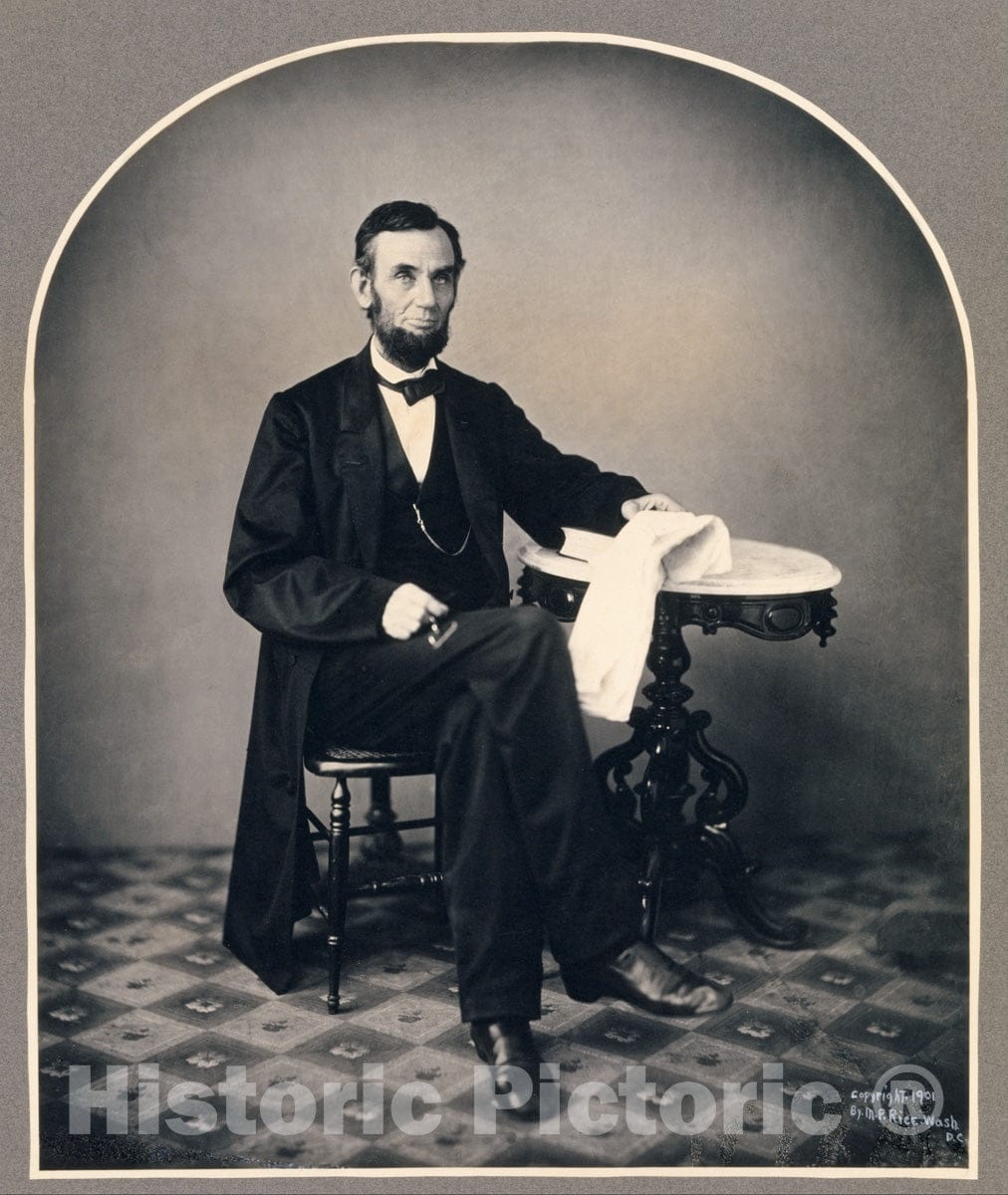 Photo Print : Alexander Gardner - Abraham Lincoln : Vintage Wall Art