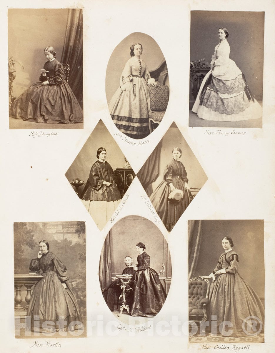 Photo Print : Miss Douglas and Others - Artist: John Dillwyn Llewelyn - Created: 1853–56 : Vintage Wall Art