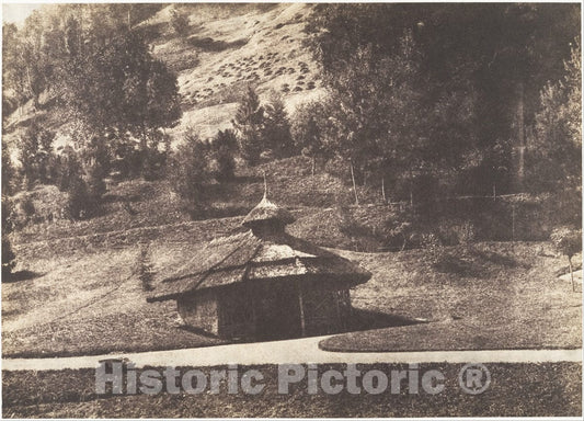 Photo Print : W. H. Guebhard - Rustic Pavilion at Eaux-Bonnes : Vintage Wall Art