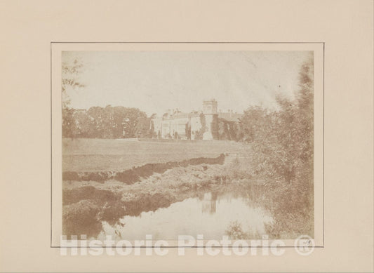 Art Print : William Henry Fox Talbot - Lacock Abbey in Wiltshire : Vintage Wall Art