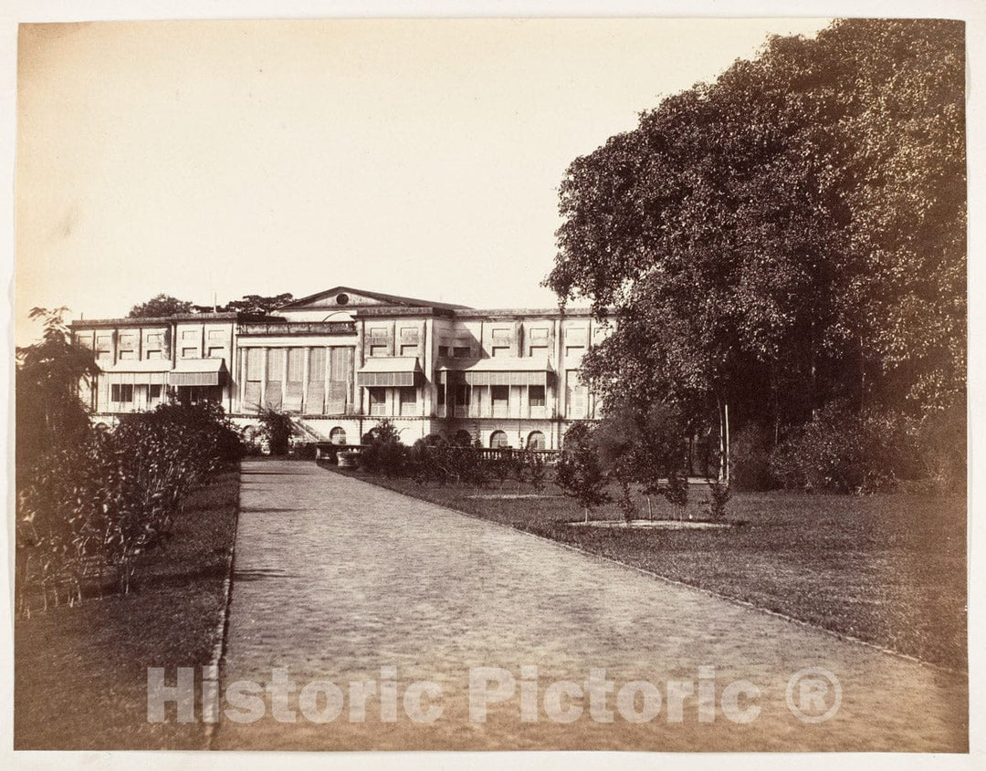 Photo Print : Government House, Barrackpore : Vintage Wall Art