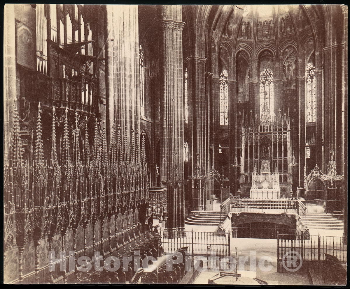 Photo Print : Cathderal of Barcelona : Vintage Wall Art