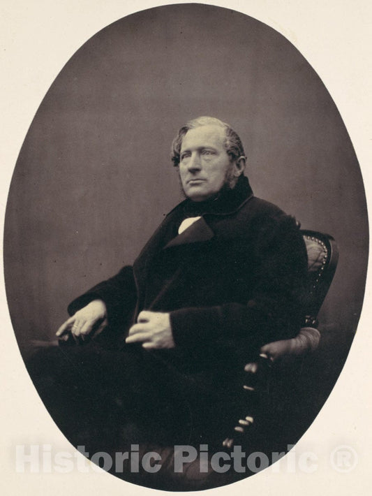 Photo Print : Franz Antoine - Man Seated in Armchair : Vintage Wall Art