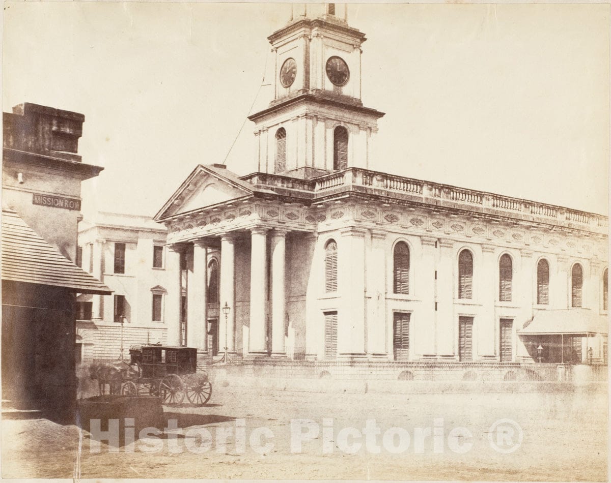 Photo Print : Captain R. B. Hill - Scotch Kirk, Calcutta : Vintage Wall Art