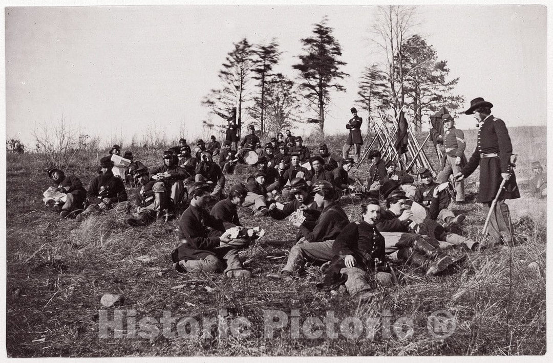 Photo Print : Formerly Mathew B. Brady - Co. B, 170th New York Volunteers : Vintage Wall Art