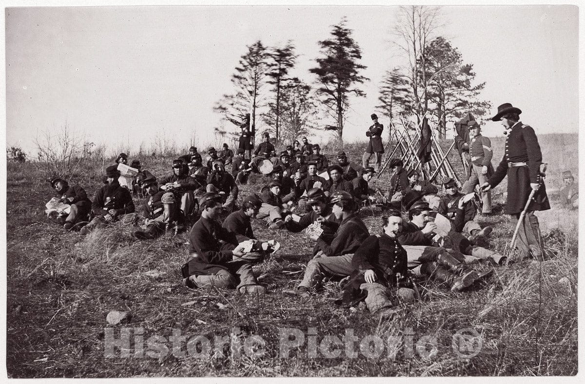 Photo Print : Formerly Mathew B. Brady - Co. B, 170th New York Volunteers : Vintage Wall Art