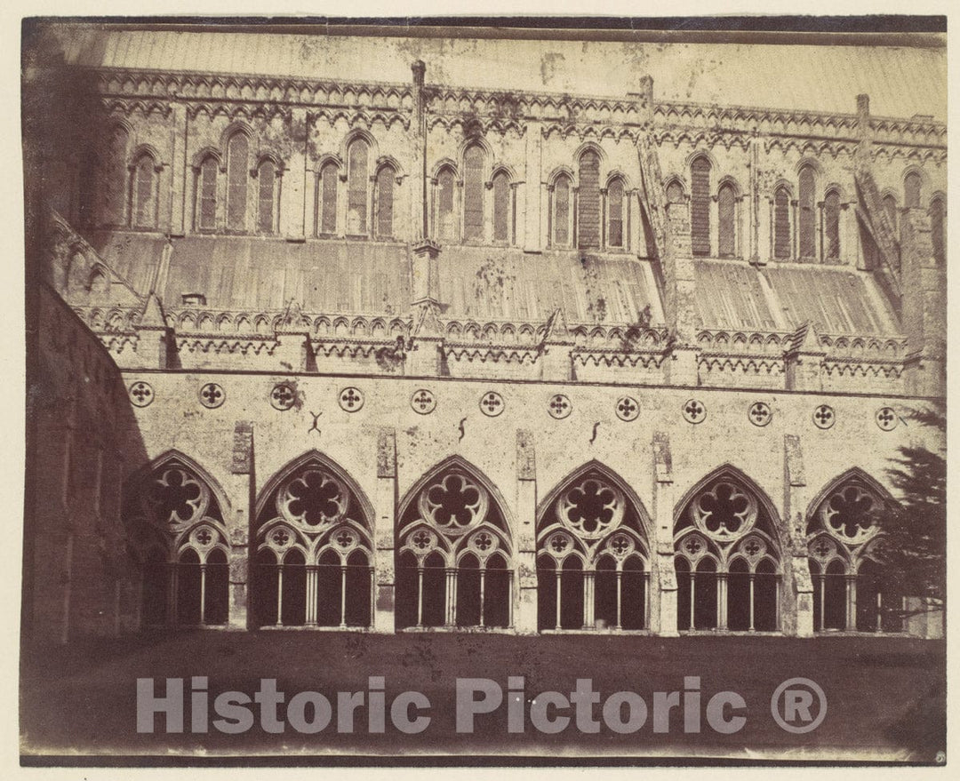 Photo Print : Salisbury Cathedral 1 : Vintage Wall Art