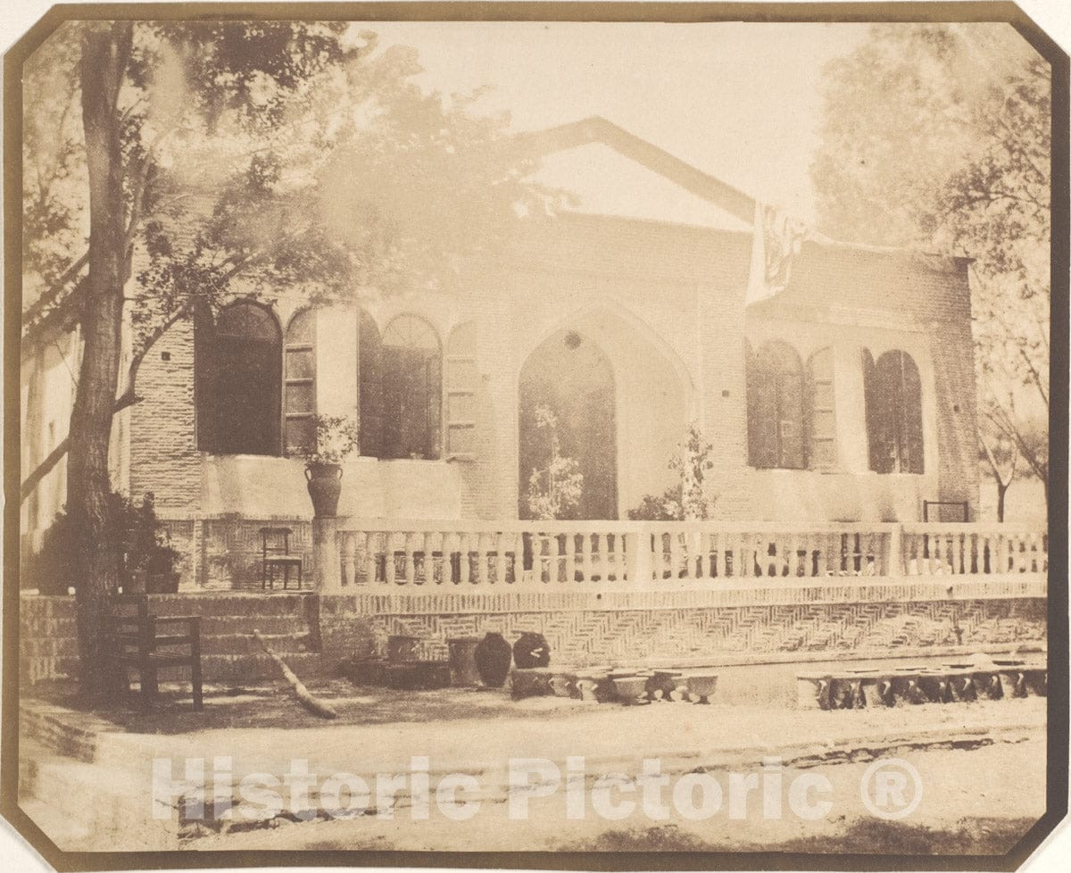 Photo Print : Luigi Pesce - Zerghiandeh. Russian Minister's Country House, Teheran : Vintage Wall Art