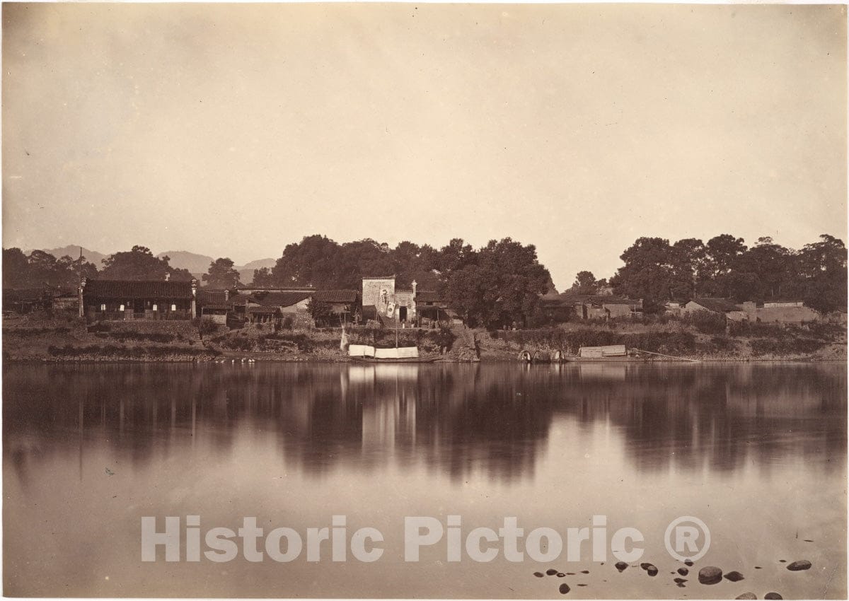Photo Print : John Thomson - Ming-Ming Customhouse, Rieng-Gang City : Vintage Wall Art