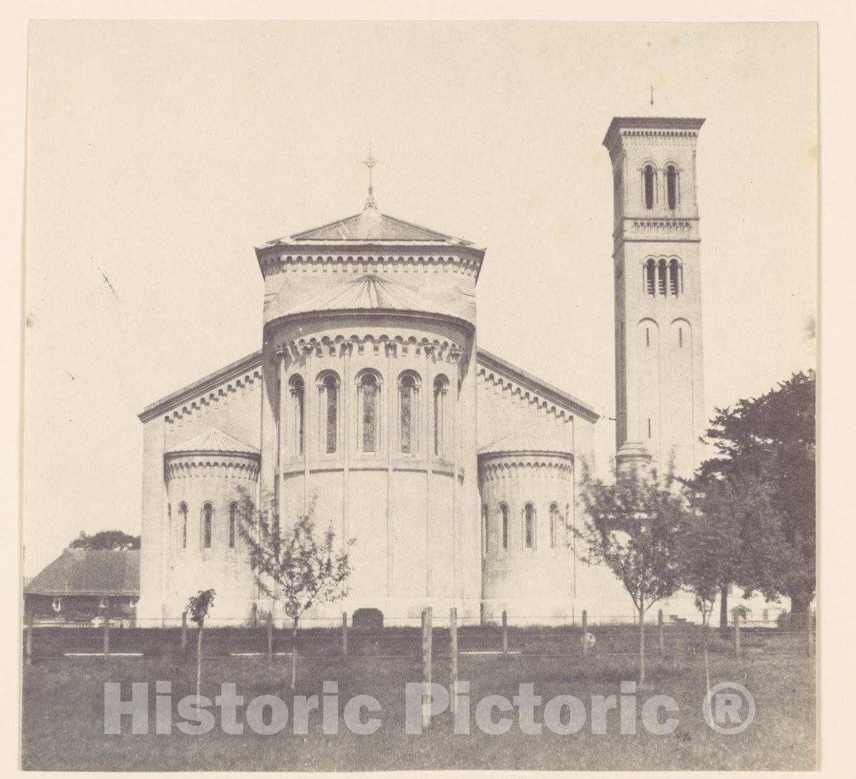 Photo Print : Wilton Church, East End and Bell Tower 2 : Vintage Wall Art