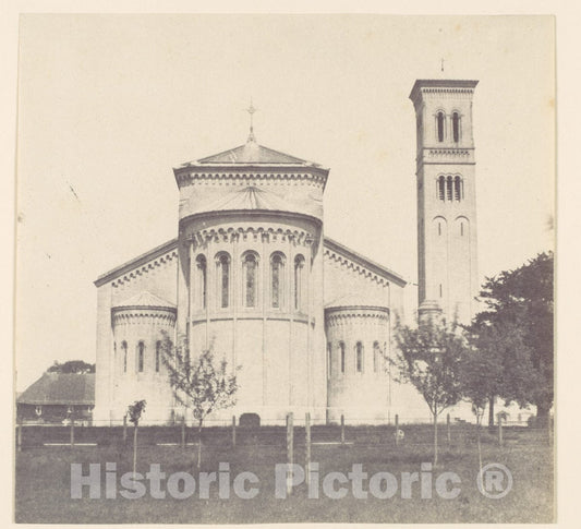 Photo Print : Wilton Church, East End and Bell Tower 2 : Vintage Wall Art