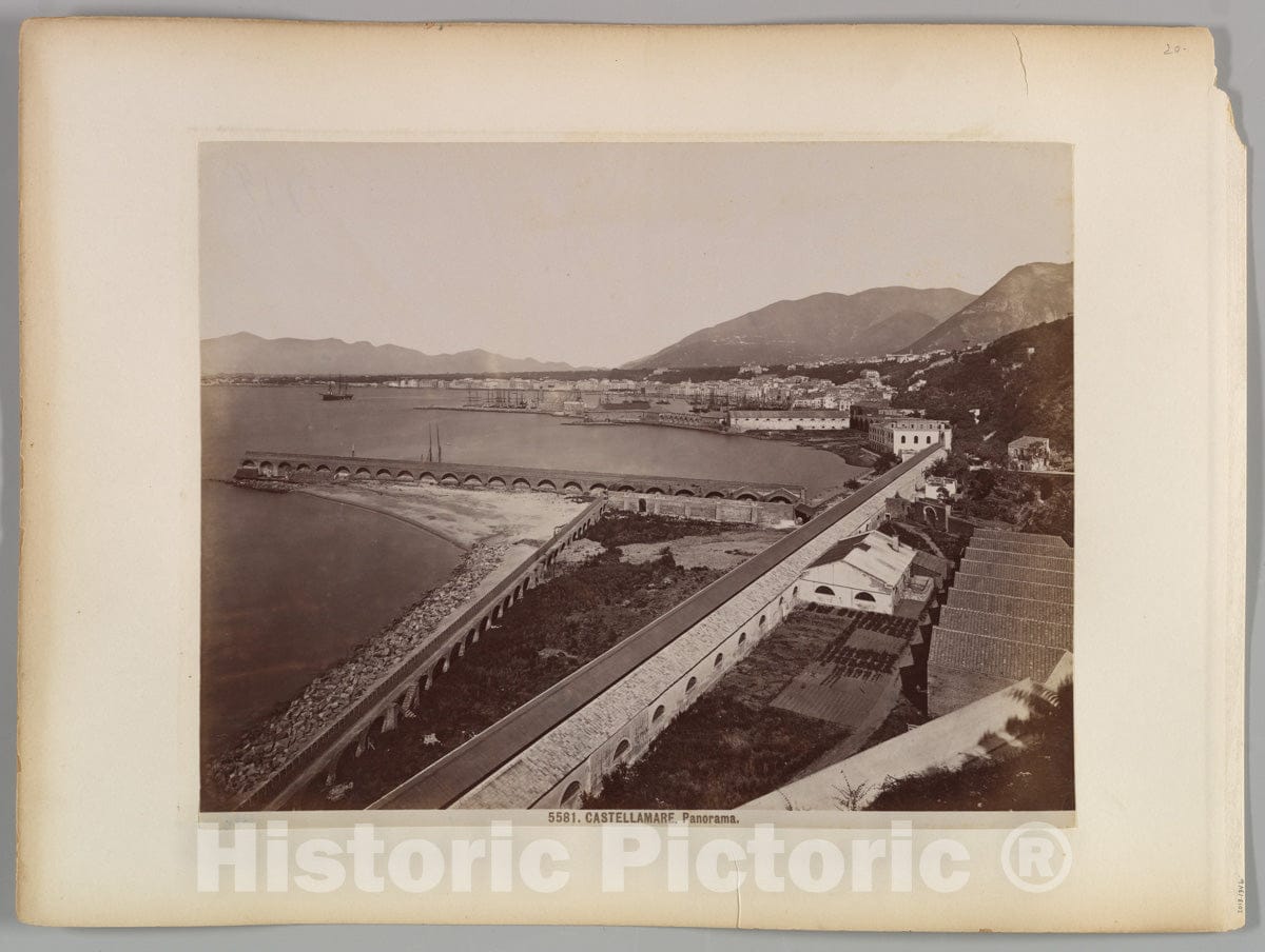 Photo Print : Castellamarre, Panorama : Vintage Wall Art