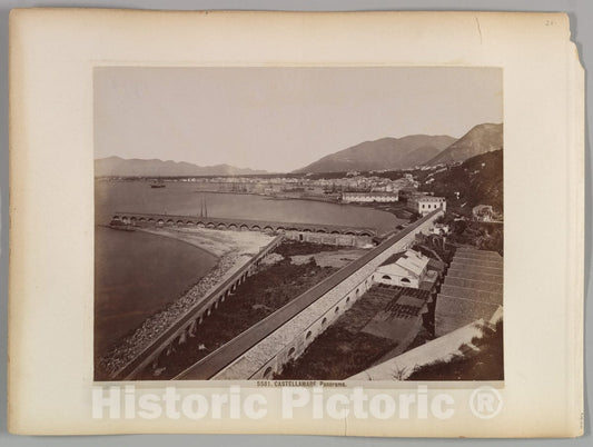 Photo Print : Castellamarre, Panorama : Vintage Wall Art