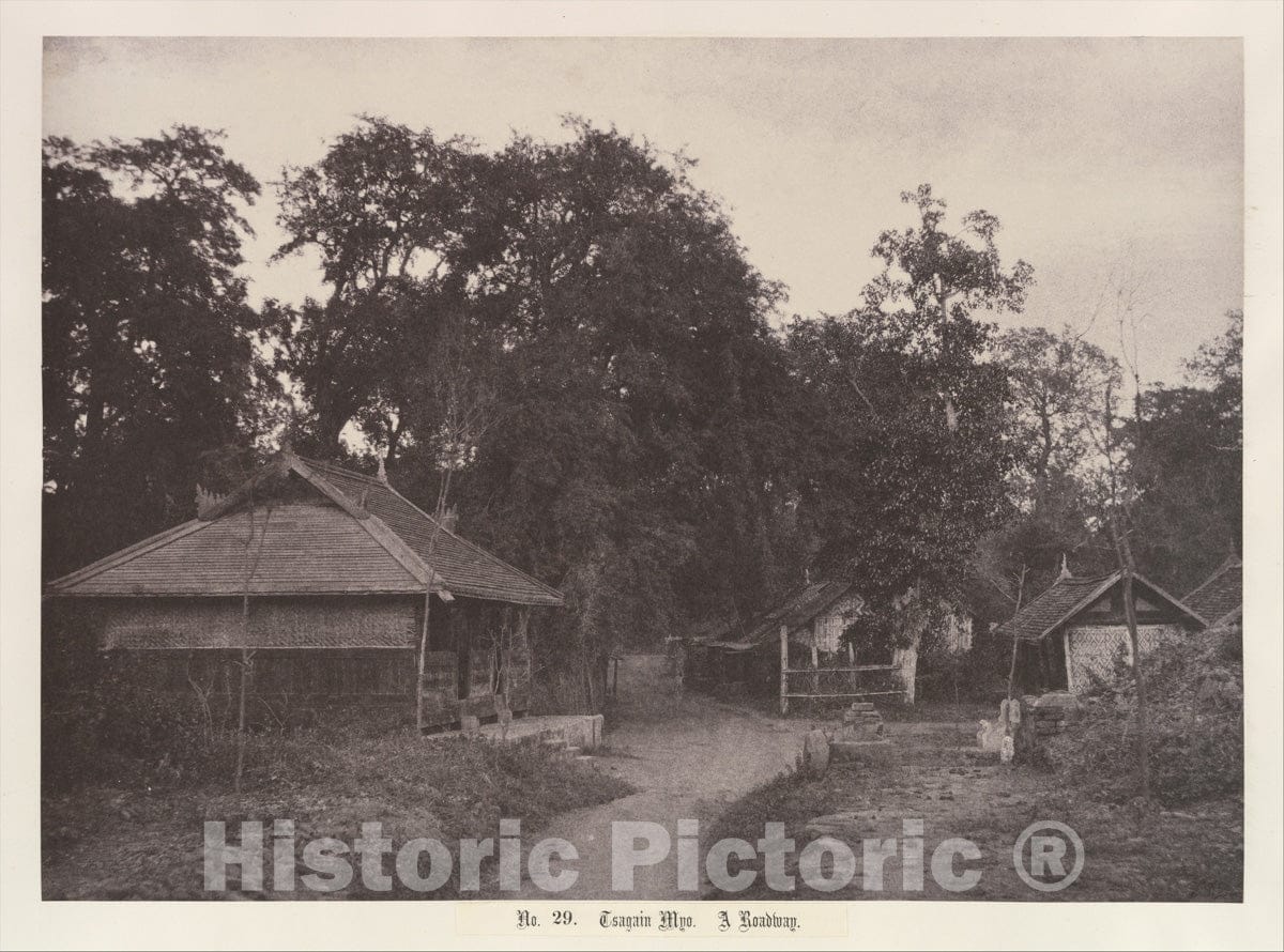 Photo Print : Linnaeus Tripe - Tsagain Myo: A Roadway : Vintage Wall Art