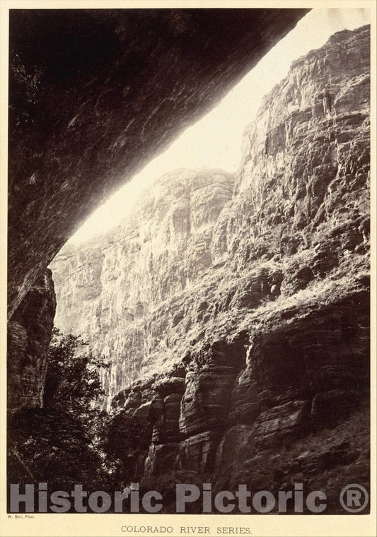 Photo Print : William Bell - Cañon of Kanab Wash, Looking South : Vintage Wall Art
