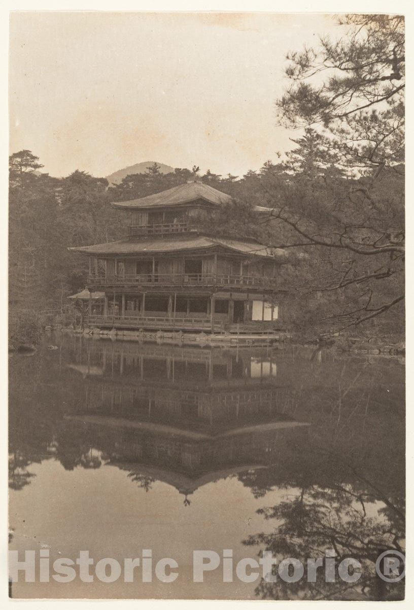 Photo Print : Adolf de Meyer - Golden Pavilion, Kyoto : Vintage Wall Art