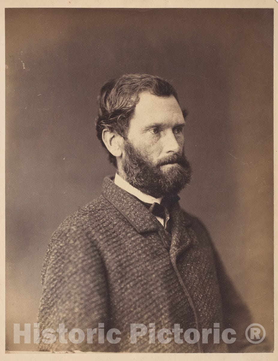 Photo Print : Alexander Gardner - Bearded Man in Tweed Jacket : Vintage Wall Art