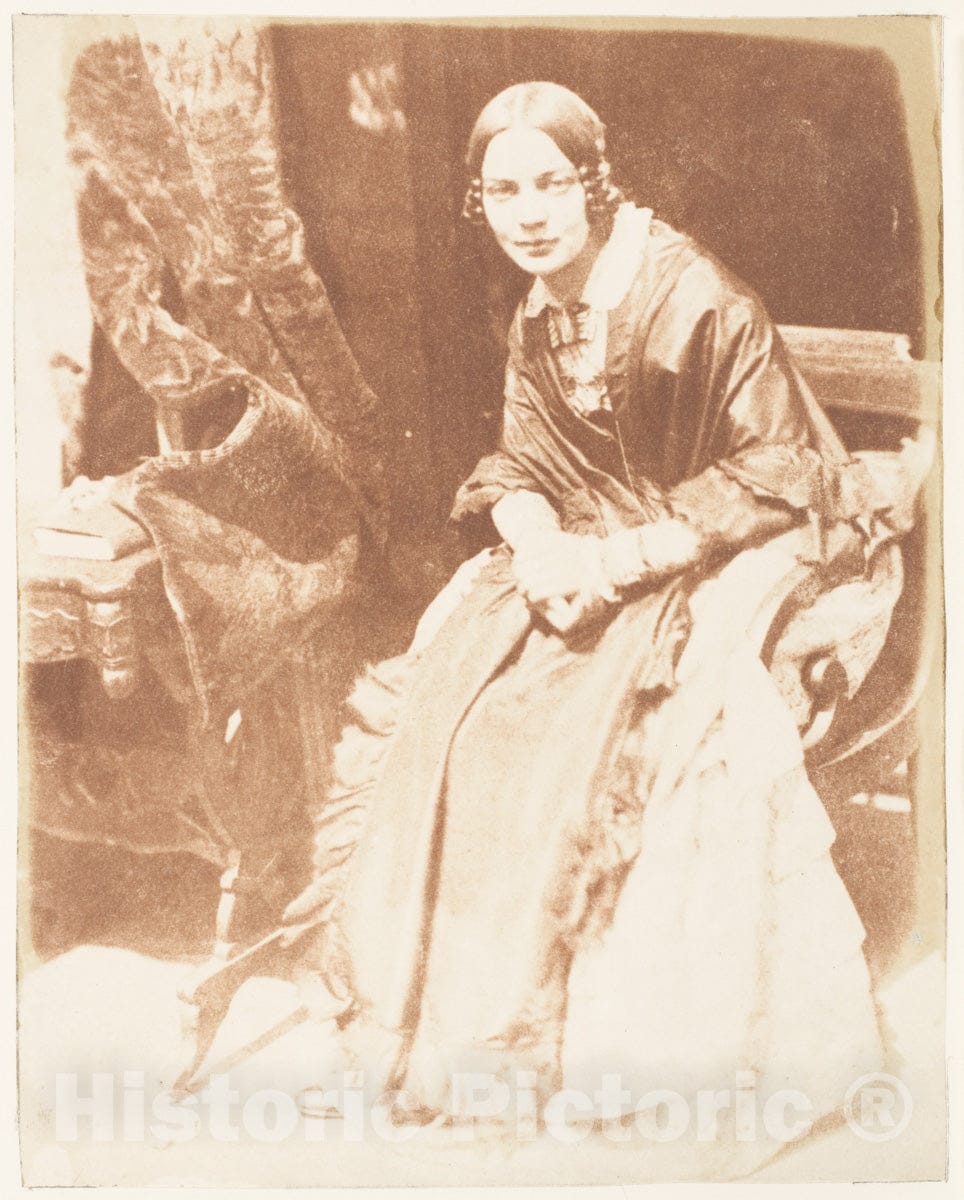 Photo Print : Hill and Adamson - Lady Elizabeth Eastlake v.1 : Vintage Wall Art